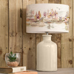 Animal Cream Lighting - Caledonian Forest Eva & Elspeth Complete Table Lamp Cream/Linen Voyage Maison