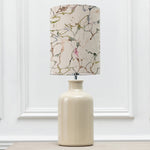 Abstract Cream Lighting - Elspeth  & Carrara Anna  Complete Table Lamp Cream/Meadow Additions