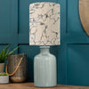 Abstract Blue Lighting - Carrara Anna & Elspeth Complete Table Lamp Duck/Frost Additions