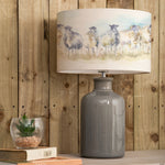 Animal Grey Lighting - Come By Eva & Elspeth Complete Table Lamp Grey/Linen Voyage Maison