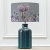 Floral Blue Lighting - Elspeth  & Elysium Eva  Complete Table Lamp Aqua/Sapphire Voyage Maison