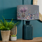 Floral Blue Lighting - Elspeth  & Elysium Eva  Complete Table Lamp Aqua/Sapphire Voyage Maison