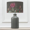 Floral Grey Lighting - Elysium Eva & Elspeth Complete Table Lamp Grey/Onyx Voyage Maison