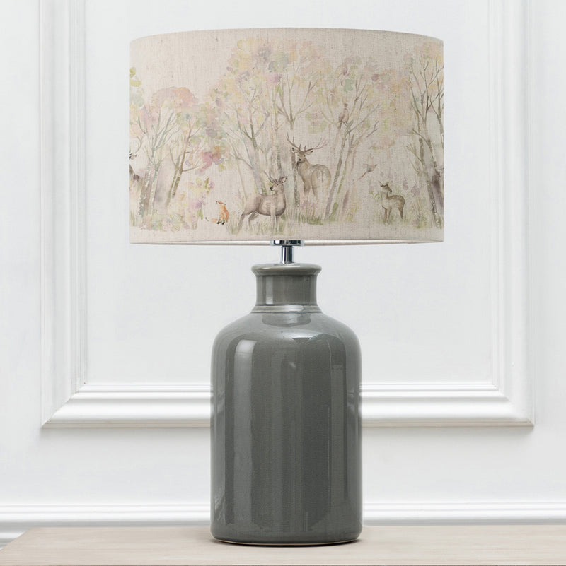 Animal Grey Lighting - Elspeth  & Enchanted Forest Eva  Complete Table Lamp Grey/Forest Voyage Maison