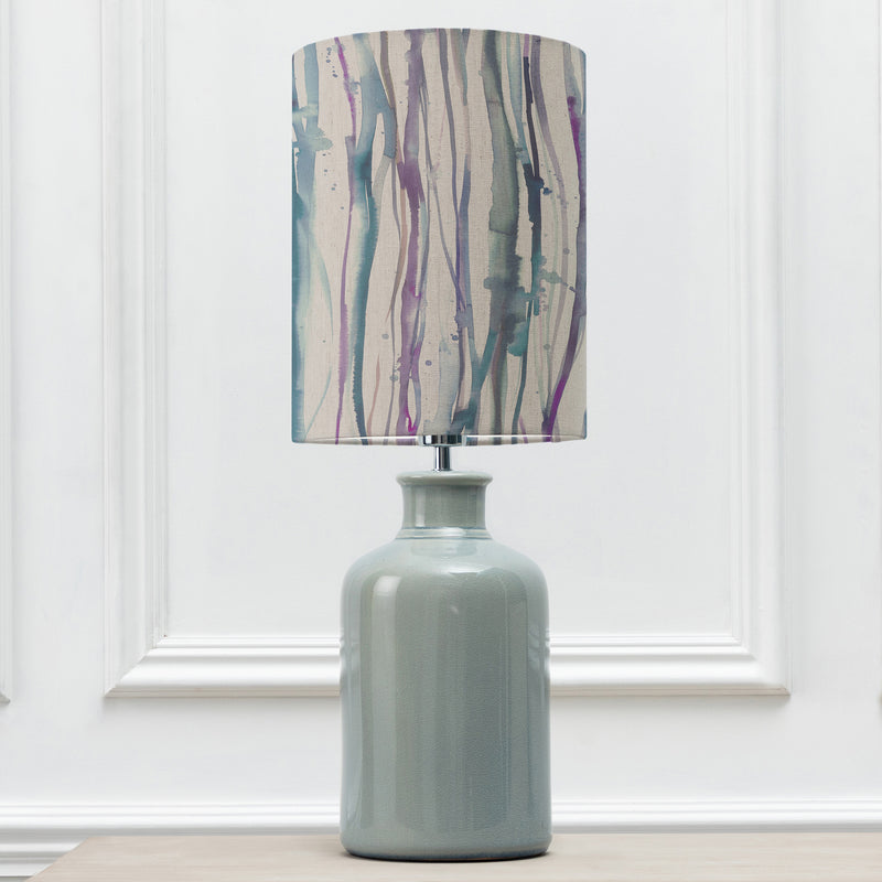 Abstract Blue Lighting - Falls Anna & Elspeth Complete Table Lamp Duck/Indigo Additions