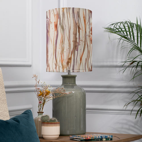 Abstract Grey Lighting - Falls Anna & Elspeth Complete Table Lamp Grey/Ironstone Additions