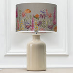 Floral Cream Lighting - Florabunda Eva & Elspeth Complete Table Lamp Cream/Russet Voyage Maison