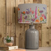 Floral Grey Lighting - Florabunda Eva & Elspeth Complete Table Lamp Grey/Russet Voyage Maison