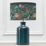 Floral Blue Lighting - Fortazela Eva & Elspeth Complete Table Lamp Aqua/Sapphire Voyage Maison