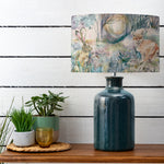 Animal Blue Lighting - Elspeth  & Fox And Hare Eva  Complete Table Lamp Aqua/Linen Voyage Maison