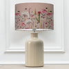 Floral Cream Lighting - Hermione Eva & Elspeth Complete Table Lamp Cream/Blush Voyage Maison