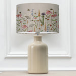 Floral Cream Lighting - Elspeth  & Hermione Eva  Complete Table Lamp Cream/Linen Voyage Maison