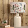 Floral Cream Lighting - Hermione Eva & Elspeth Complete Table Lamp Cream/Linen Voyage Maison