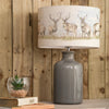 Animal Grey Lighting - Moorland Stag Eva & Elspeth Complete Table Lamp Grey/Linen Voyage Maison