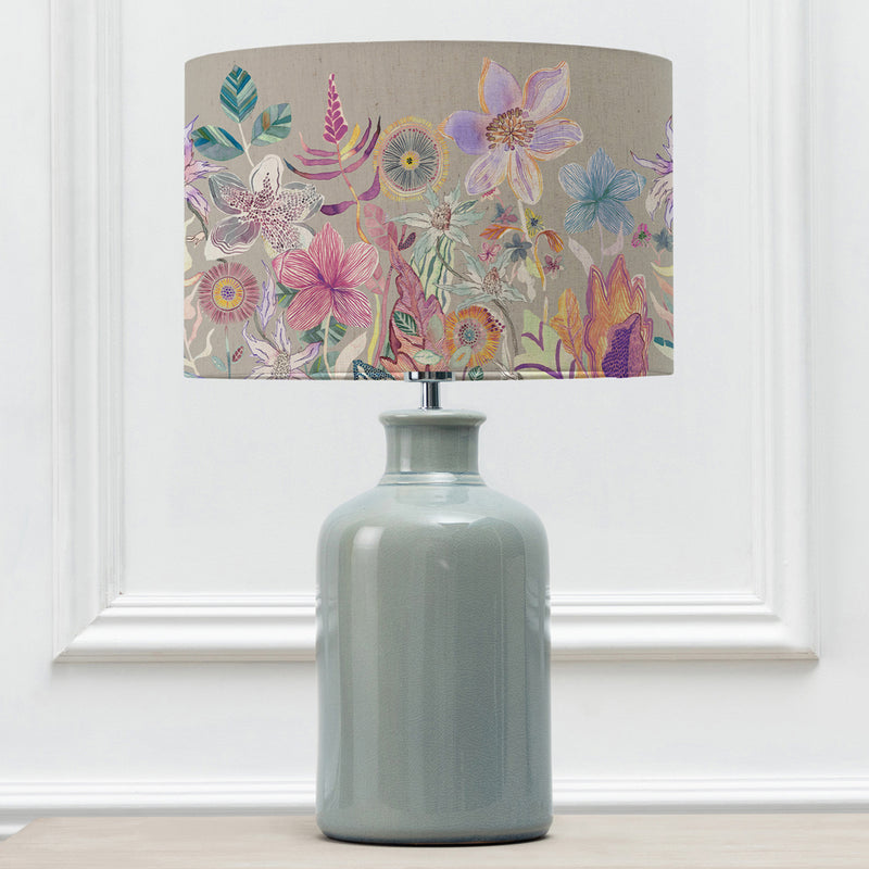 Floral Blue Lighting - Elspeth  & Primrose Eva  Complete Table Lamp Duck/Haze Voyage Maison