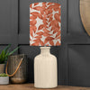 Floral Cream Lighting - Rowan Anna & Elspeth Complete Table Lamp Cream/Amber Additions