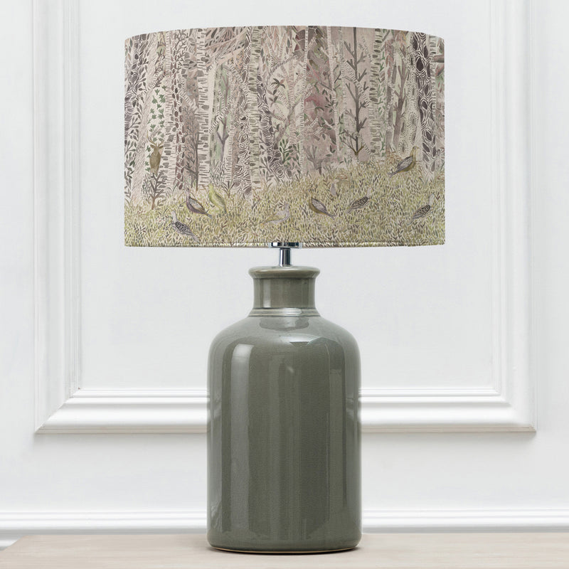 Animal Grey Lighting - Elspeth  & Whimsical Tale Eva  Complete Table Lamp Grey/Willow Voyage Maison