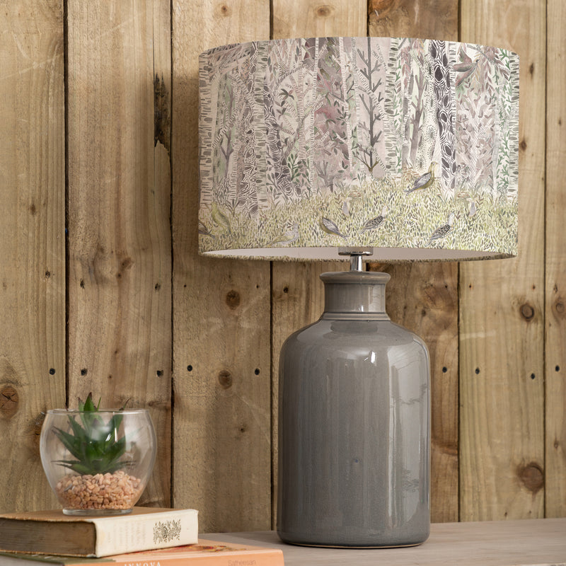 Animal Grey Lighting - Whimsical Tale Eva & Elspeth Complete Table Lamp Grey/Willow Voyage Maison