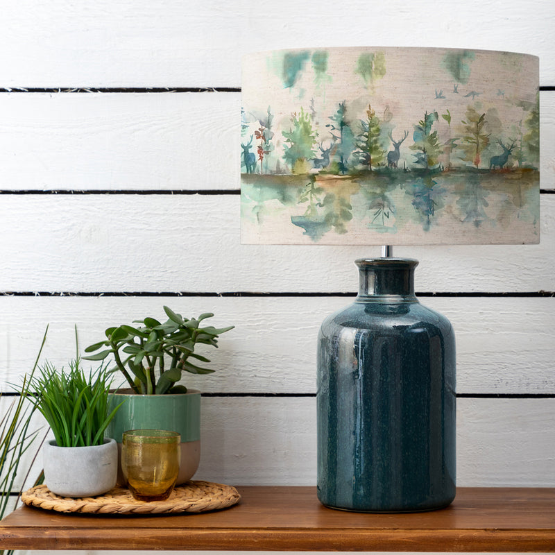 Animal Blue Lighting - Elspeth  & Wilderness Eva  Complete Table Lamp Aqua/Topaz Voyage Maison