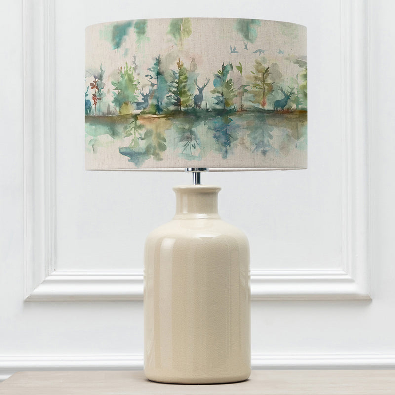 Animal Cream Lighting - Elspeth  & Wilderness Eva  Complete Table Lamp Cream/Topaz Voyage Maison