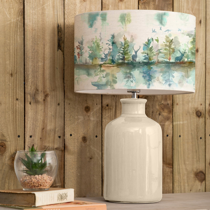 Animal Cream Lighting - Wilderness Eva & Elspeth Complete Table Lamp Cream/Topaz Voyage Maison