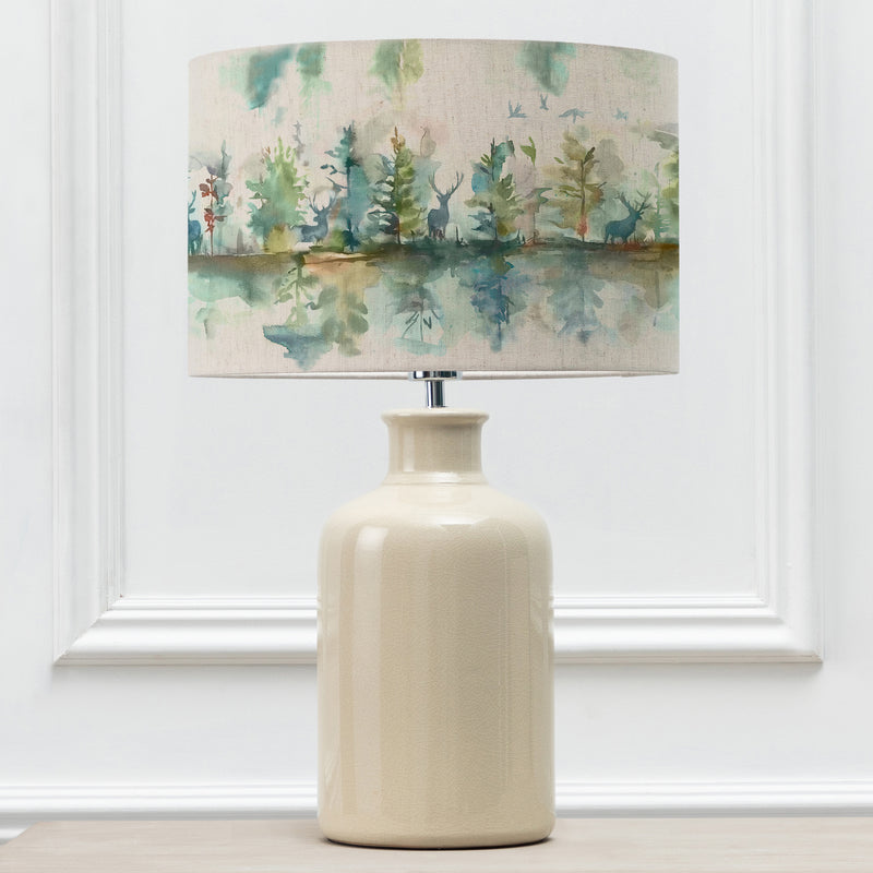 Animal Cream Lighting - Wilderness Eva & Elspeth Complete Table Lamp Cream/Topaz Voyage Maison