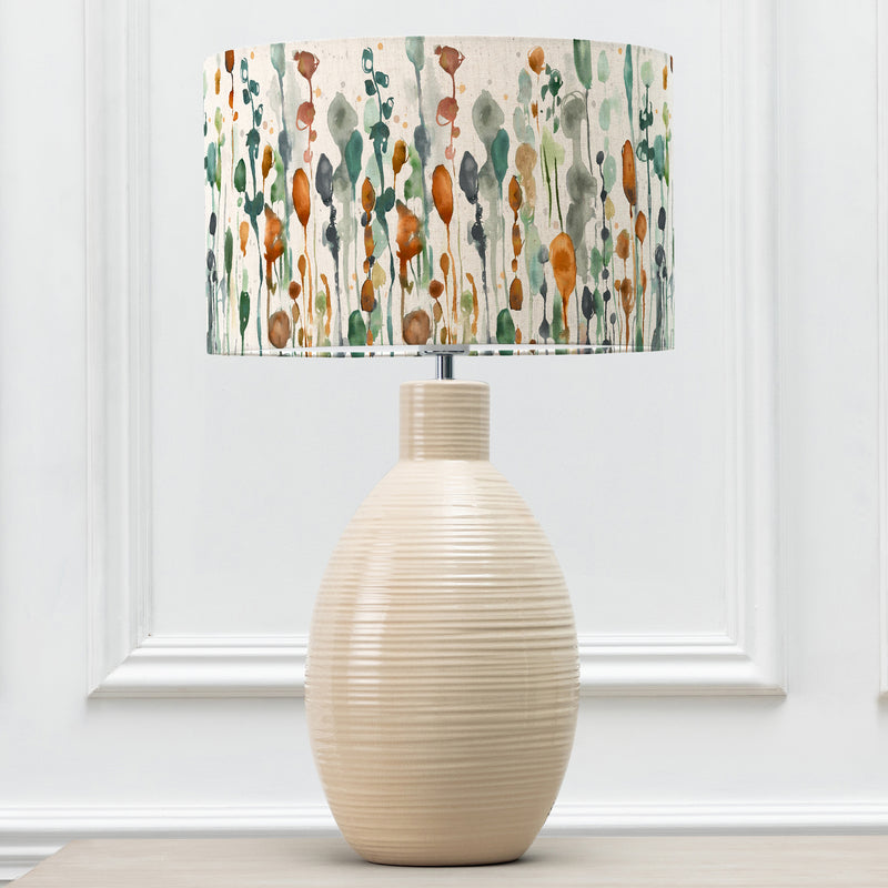 Abstract Cream Lighting - Arley Eva & Epona Complete Table Lamp Cream/Peridot Voyage Maison