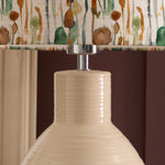 Abstract Cream Lighting - Arley Eva & Epona Complete Table Lamp Cream/Peridot Voyage Maison