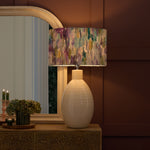 Abstract Cream Lighting - Azima Eva & Epona Complete Table Lamp Cream/Indigo Voyage Maison