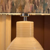 Abstract Cream Lighting - Azima Eva & Epona Complete Table Lamp Cream/Ironstone Voyage Maison