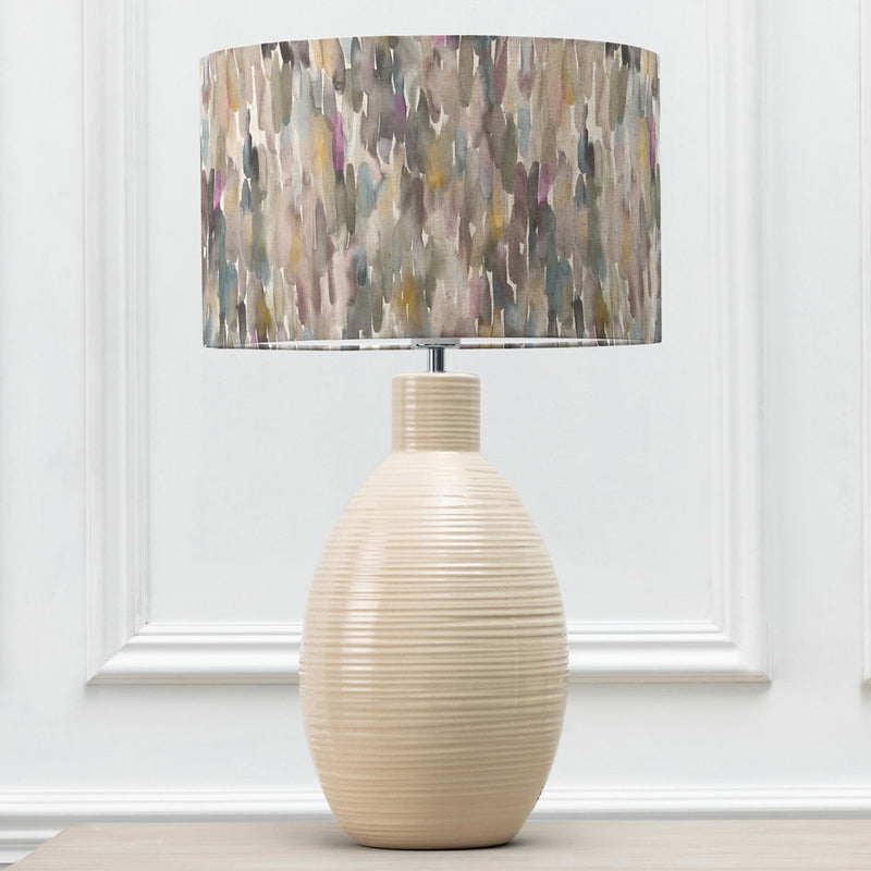 Abstract Cream Lighting - Epona  & Azima Eva  Complete Table Lamp Cream/Ironstone Voyage Maison