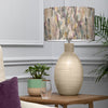 Abstract Cream Lighting - Azima Eva & Epona Complete Table Lamp Cream/Ironstone Voyage Maison