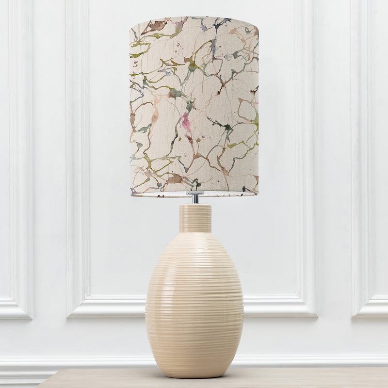 Abstract Cream Lighting - Carrara Anna & Epona Complete Table Lamp Cream/Meadow Additions