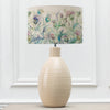 Floral Cream Lighting - Epona  & Cirsium Eva  Complete Table Lamp Cream/Damson Voyage Maison