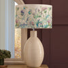 Floral Cream Lighting - Cirsium Eva & Epona Complete Table Lamp Cream/Damson Voyage Maison