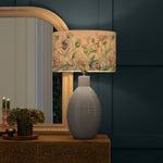 Floral Blue Lighting - Cirsium Eva & Epona Complete Table Lamp Duck/Damson Voyage Maison