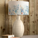 Abstract Cream Lighting - Coral Reef Eva & Epona Complete Table Lamp Cream/Cobalt Voyage Maison