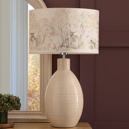 Animal Cream Lighting - Enchanted Forest Eva & Epona Complete Table Lamp Cream/Forest Voyage Maison