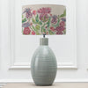 Floral Blue Lighting - Epona  & Fairytale Bristle Eva  Complete Table Lamp Duck/Damson Voyage Maison