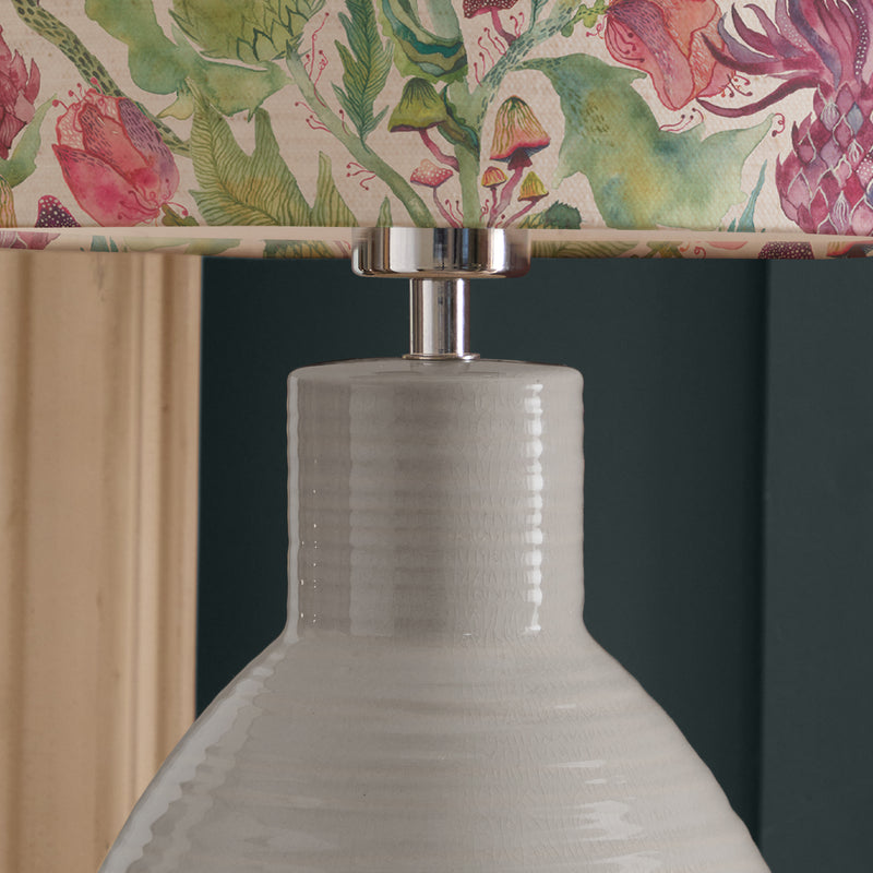 Floral Blue Lighting - Fairytale Bristles Eva & Epona Complete Table Lamp Duck/Damson Voyage Maison