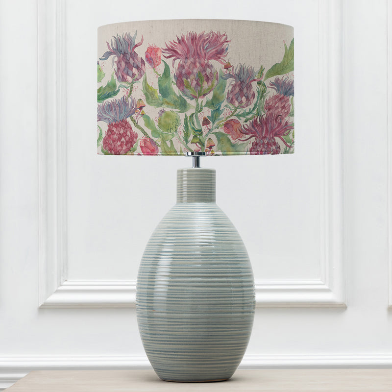 Floral Blue Lighting - Fairytale Bristles Eva & Epona Complete Table Lamp Duck/Damson Voyage Maison