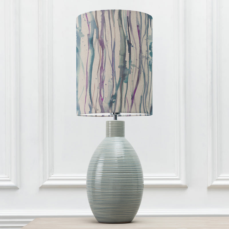 Abstract Blue Lighting - Falls Anna & Epona Complete Table Lamp Duck/Indigo Additions