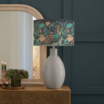 Floral Blue Lighting - Fortazela Eva & Epona Complete Table Lamp Duck/Sapphire Voyage Maison