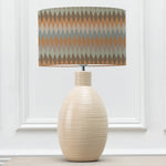 Abstract Cream Lighting - Mesa Eva & Epona Complete Table Lamp Cream/Granite Voyage Maison