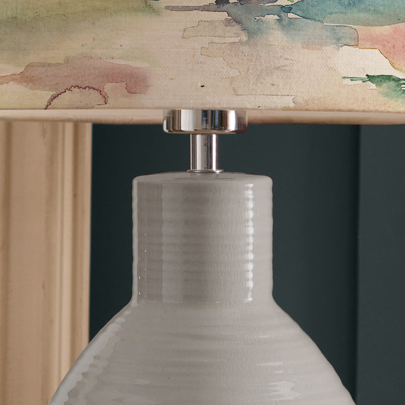  Lighting - Russet Shores Eva & Epona Complete Table Lamp Duck Egg/Linen Voyage Maison