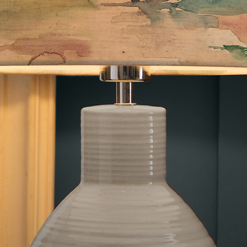  Lighting - Russet Shores Eva & Epona Complete Table Lamp Duck Egg/Linen Voyage Maison