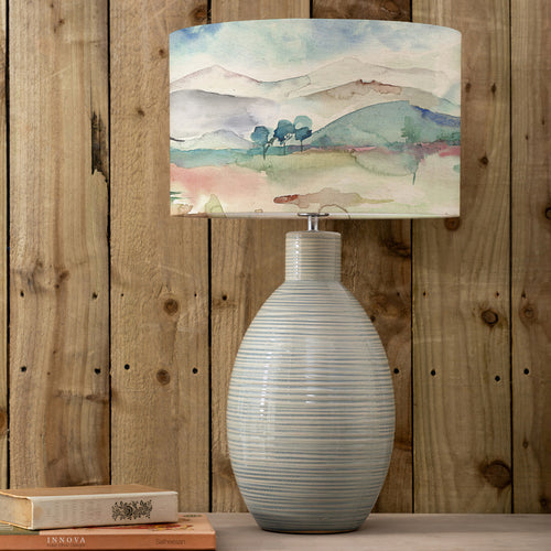  Lighting - Russet Shores Eva & Epona Complete Table Lamp Duck Egg/Linen Voyage Maison