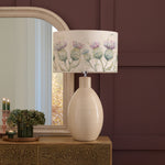 Floral Cream Lighting - Thistle Glen Eva & Epona Complete Table Lamp Cream/Linen Voyage Maison