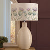 Floral Cream Lighting - Thistle Glen Eva & Epona Complete Table Lamp Cream/Linen Voyage Maison