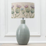 Floral Blue Lighting - Thistle Glen Eva & Epona Complete Table Lamp Duck/Linen Voyage Maison